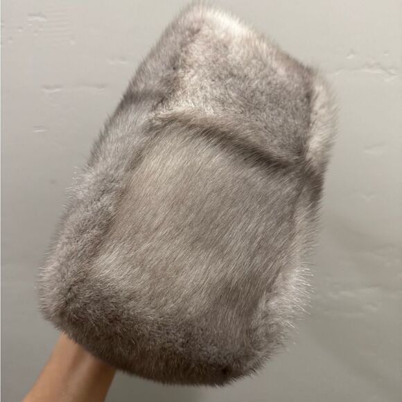 Premium Natural Mink Fur With Fur Handles Bag, Crossbody - Picture 13 of 14